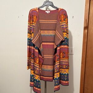 Andree Vibrant Multicolor Patterned Cardigan